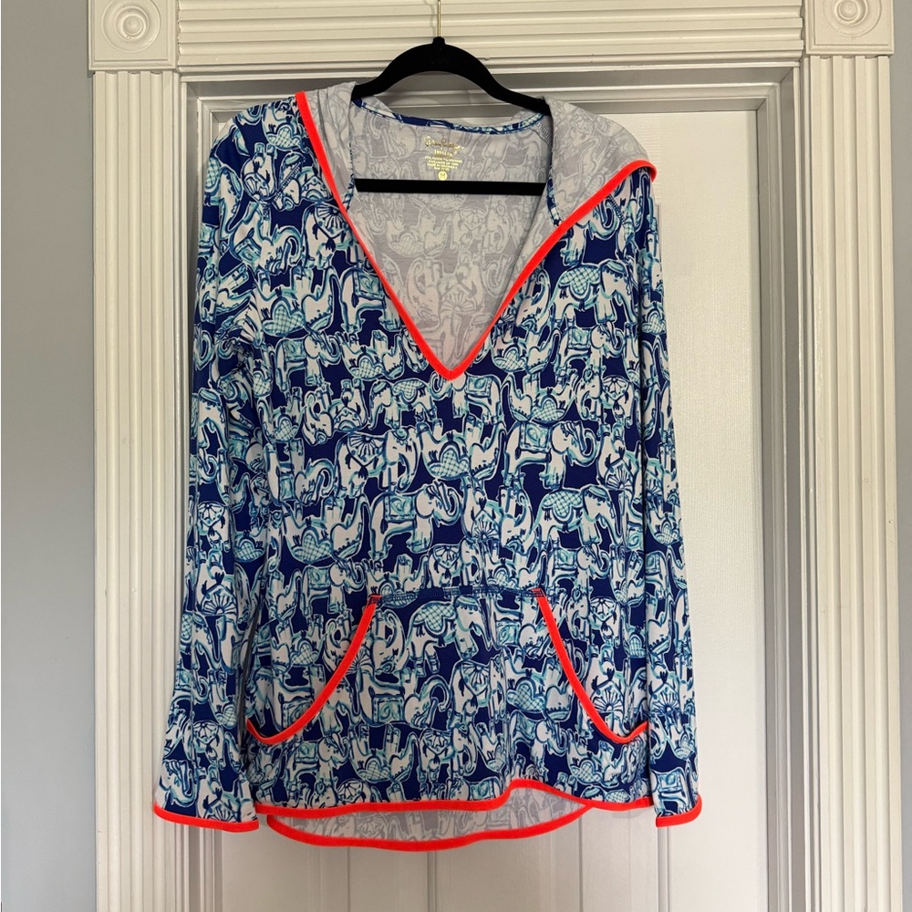 Lilly Pulitzer Luxletic Hooded Pullover NWOT
